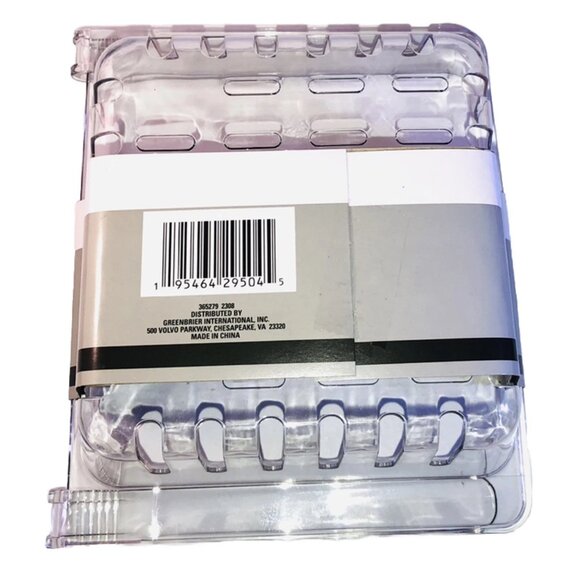 2 Pack Essentials Clear Clip On Basket 8” x 7” x 3” Organizer. - Picture 2 of 4